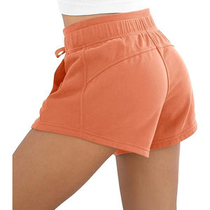 Pantalones Cortos Deportivos para Mujer, con Bolsillos, Lisos, de Algodón Francés, con Cordón, para Verano, Entrenamiento, Casual, Descanso - Product Image 5