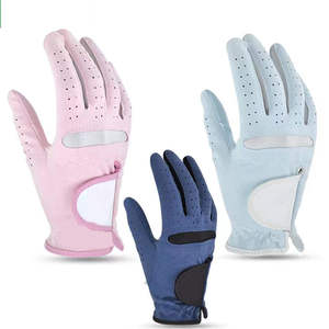Gants de golf unisexes personnalisés en cuir Cabretta à doigts complets, mitaines de sport d'été souples en PU pour hommes et femmes, durables, écologiques et à séchage rapide - Product Image 1