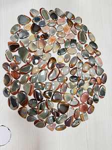 Vente en gros de cabochons ovales en jaspe polychrome naturel, pierres précieuses de guérison, cristaux spirituels pour chakras, pierres précieuses en vrac - Product Image 3