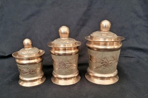 Royal Design Style Brass Gold Finished Sugar Container Ideal For Kitchen Storage Luxury And Antique Decorative Pantry Canister - Product Image 3
