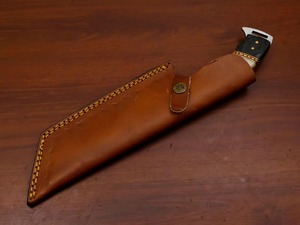 Cuchillo de Caza de Acero Inoxidable al por Mayor con Hoja Fija y Funda de Cuero, Cuchillo Profesional de Acero Japonés - Product Image 3