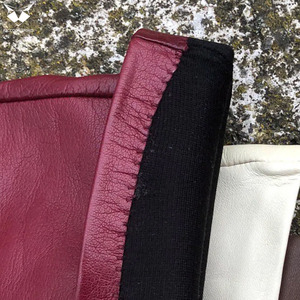 Gants longs en similicuir bordeaux foncé pour femme, gants de soirée formels pour opéra, gants sexy en cuir PU rouge foncé pour fête - Product Image 2