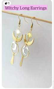 Pendientes de Metal de Latón Chapados en Oro al por Mayor en Línea, Pendientes Finos de Diamantes para Regalo de Boda/Fiesta - Joyería de Estilo Étnico - Product Image 3