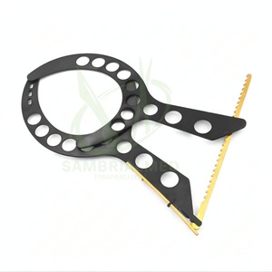 Kit de chirurgie plastique manuel de qualité supérieure pour rehausseur et écarteur mammaire, 21 cm, 23 cm (sur mesure), en acier inoxydable doré - Product Image 1