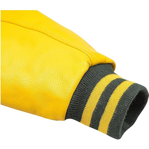 Varsity Breathable Jacket Casual Color <b>Block</b> Button up for Spring & Fall Baseball School - Product Image 2