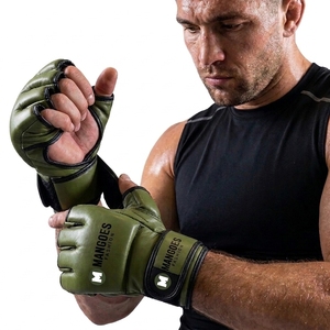 Adjustable for Closure Half Finger MMA Gloves Breathable PU Leather Unisex Martial Arts Boxing Gym Fitness Training - Product Image 3