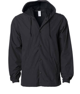 Waterproof Hood <b>Coaches</b> Jacket Custom Wholesale Super Lightweight Water Resistant Nylon Windbreaker Foldable Design - Product Image 3