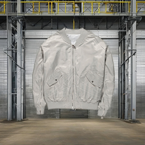 Men <b>Retro</b> Double Sided Bomber <b>Jacket</b> Stand Collar Windproof <b>Leather</b> Zipper Fleece Lined Winter Finished - Product Image 2