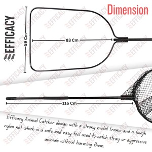 ACN-MS-SQ-Fix Épuisettes de pêche télescopiques pliables pour hommes, femmes, enfants, avec poignée, pour la pêche en eau douce, pour la sécurité routière et l'extérieur - Product Image 4