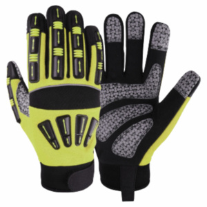 Guantes de Seguridad Industriales Resistentes, Reforzados con Cuero Sintético Amara, para Protección de Manos en Construcción y Mecánica - Product Image 5