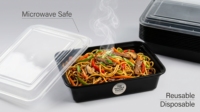 Boîte d'emballage transparente jetable en plastique transparent personnalisée pour fruits légumes Conteneur PS PET industriel