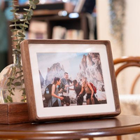 Marco de Fotos de Madera Ecológico Clásico Hecho a Mano con Diseño Único, Estilo Vintage/Moderno para Decoración del Hogar y Regalos