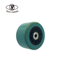 Roues de trottinette 76 mm 83A en PU, amortissantes, roulement fluide, conduite confortable pour trottinette de loisirs