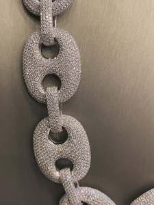 Proveedor Indio de Collares de Cadena Cubana con Moissanita, Unisex, Estilo Hiphop, Chapado en Oro Rosa y Rodio, Plata 925, para Compromiso, Boda o Uso Diario - Product Image 4