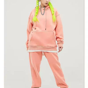 Nouvel arrivage Ensemble de jogging à capuche unisexe de haute qualité Logo personnalisé Streetwear Hoodies Pantalons pour hommes Sweatshirts au crochet pour l'hiver - Product Image 2