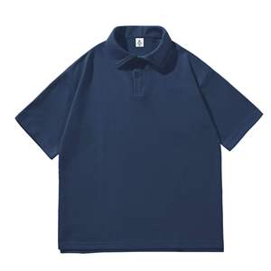 Men's Short Sleeve Solid Color Polo Shirt Casual Regular Fit Black Button Design Woven Fabric - Product Image 6
