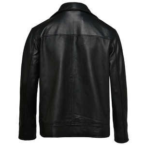 Chaqueta de Cuero para Hombre, Estilo Urbano, Personalizada, de Moda, Suave, Premium, Informal, para Invierno, Suministro al por Mayor OEM/ODM - Product Image 3
