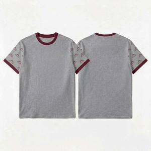 เสื้อยืดโอเวอร์ไซส์ผู้ชาย แขนสั้น ผ้าคอตตอนหนา ทรงหลวม ไหล่ตก สไตล์สตรีทแวร์ เสื้อยืดพื้นฐาน เสื้อยืดผู้ชาย - Product Image 3