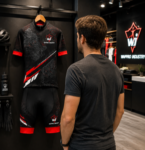Ensemble de maillot et de short de cyclisme personnalisés de qualité supérieure, vêtements de vélo professionnels pour hommes, vêtements de sport légers - Product Image 6