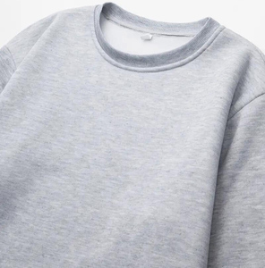 Men's Casual Winter Warm <b>Fleece</b> Pullover <b>Jumpers</b> Crew Neck Sweat Shirts with Embroidered Plain Dyes Top Casual Fashion Wear - Product Image 3