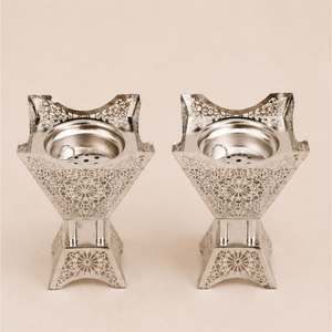 Wholesale Metal <b>Bakhoor</b> Burner Silver Arab Censer Vintage Cut-Out Incense Burner Middle East Luxury <b>Oud</b> Burner for Ramadan Home - Product Image 5