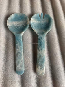 El juego de servidor de ensalada de resina epoxi personalizado altamente pulido más popular para hotel y restaurante en casa - Product Image 6