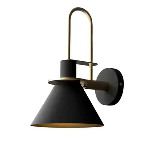 Antike Bestätigung Eisen Wandlampe mit schwarzem Pulver beschichtet modernes Haus und Hotel Innenausstattung Wandmontage Wandlampe dekoratives Produkt