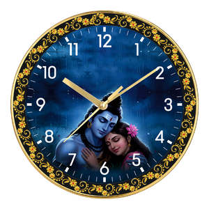 Tirupati Balaji Personalized Digital Printing Wall Clock with Plastic <b>Frame</b> for Divine Vastu Decor-Mother's Day & New Year Gift - Product Image 3