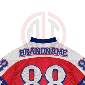 Créez votre propre maillot de football américain personnalisé, maillot de football américain rétro en mesh de haute qualité pour les jeunes - Product Image 5