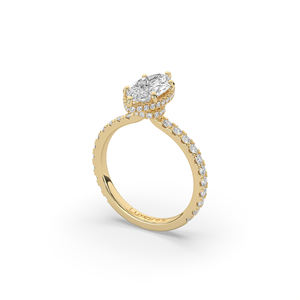 Bague en diamant de laboratoire de haute qualité 2,13 carats, taille marquise, or 10K 14K, bijou de mariage unique, léger et élégant pour elle - Product Image 3