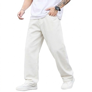 Pantalones de Hombre con Logotipo Bordado Personalizado, Diseño de Otoño-Invierno, Holgados, Casuales, Antiarrugas, de Cintura Media - Product Image 1