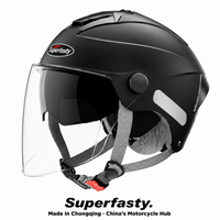 Casque de moto universel quatre saisons pour jeunes, double visière, fermeture rapide, ABS personnalisé, ouvert, idéal pour la conduite sur campus scolaire