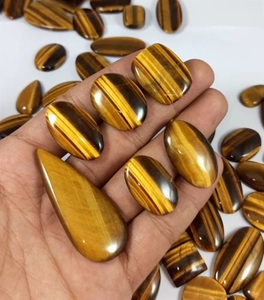 High Quality Natural <b>Tiger</b> <b>Eye</b> Cabochon Mix Shape Flat Back Calibrated Gemstone Sizes Available Wholesale for jewelry making - Product Image 1