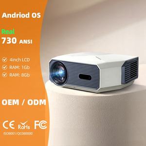 Mini-projecteur portable Android 2026 A004 Pro 1080P compatible 4K LCD pour cinéma maison et salle de classe avec Google GTV Netflix – Prix abordable - Product Image 1