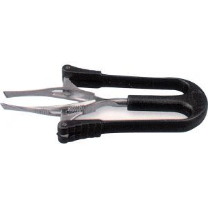 Pinzas Automáticas Profesionales con Logotipo/Diseño Gráfico en Acero, Cuerpo de Plástico Negro, Herramienta de Depilación de Precisión - Product Image 1