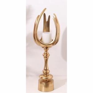 Candelabro Espiral Dorado Moderno, Elegante Soporte de Metal para Velas, Decoración de Lujo para Bodas, Centro de Mesa Minimalista de Hierro Forjado - Product Image 6