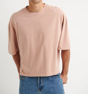 เสื้อยืดทรงบ็อกซี่ คอโอเวอร์ไซส์ ผ้าฝ้าย 100% พิมพ์ลายสกรีน  รักษ์โลก ไหล่ตก ทรงครอป สำหรับผู้ชาย - Product Image 2