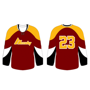 Fabricant de maillots de hockey sur glace personnalisés par sublimation, vêtements d'équipe, maillots de hockey respirants et à séchage rapide, vente en gros, fabrication OEM - Product Image 1