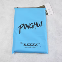 Sacs Ziplock mats personnalisables avec logo, sacs d'emballage biodégradables, sacs en plastique givré à fermeture éclair pour l'emballage de vêtements
