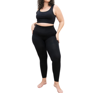 Leggings sans couture en tricot grande taille pour femmes, vêtements de yoga, taille haute, extensible, ajusté, séchage rapide, OEM ODM, vêtements de sport en gros - Product Image 3