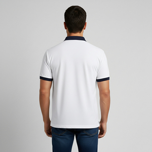 Polo-shirts OEM en polyester/coton sublimé pour le golf, design unique en maille unie, streetwear respirant de haute qualité à manches courtes - Product Image 2