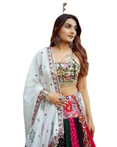 Ready made tradizionale etnico indiano Pakistani Navratri indossare Lehenga Choli Set da esportatore indiano