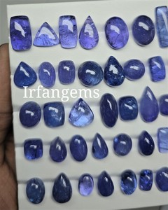 Lot de Tanzanite Bleue 100% Naturelle Cabochon Prix de Gros, Pierres de Tanzanite Faite à la Main pour la Fabrication de Bijoux, Formes Mixtes, Lot de Cristaux de Tanzanite - Product Image 2