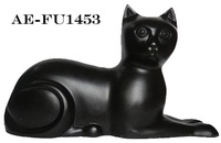 Urne funéraire en laiton style européen, figurine de chat, finition noire/étain, écologique, stockage sécurisé, design personnalisable 200/220