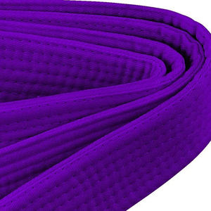 Ceinture de karaté en gros, de qualité supérieure, douce et confortable, tissage perlé, conception personnalisée OEM, Spandex/Polyester, unisexe, adulte, personnalisable - Product Image 2