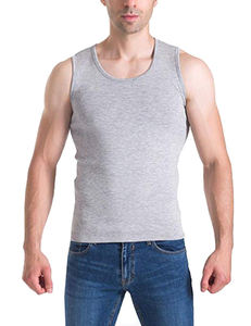 Camisetas sin mangas baratas para hombre con diseño de contraste, chalecos de gimnasio al por mayor, ropa deportiva elegante para hombre, camisetas sin mangas de dos tonos en venta - Product Image 3