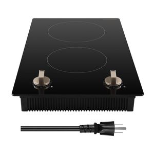 Fornello Elettrico da Banco 1800W con 2 Manopole di Controllo, Piano Cottura a Induzione, 12 Impostazioni di Temperatura, Installazione a Tavolo per Applicazioni RV - Product Image 6