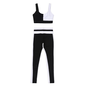 Leggings de yoga taille haute pour femme, longueur intégrale, avec bande latérale rayée, taille élastique, en Spandex et Polyester, extensibles dans les quatre sens - Product Image 6