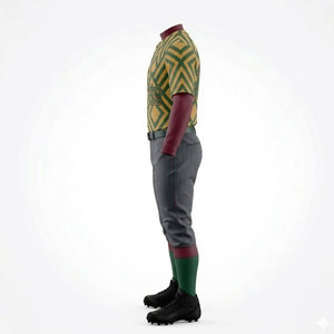 Ensemble d'uniformes de baseball personnalisés par sublimation, qualité supérieure, jersey et pantalon en polyester à séchage rapide pour les sports d'équipe - Product Image 4