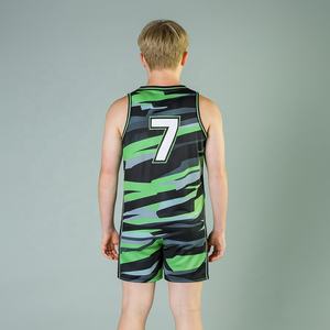 Uniforme de Baloncesto Sublimado Personalizado Hecho en Pakistán, Unisex, Sin Mangas, Anti-UV, 100% Poliéster, Talla Grande, Transpirable, Diseño Personalizado - Product Image 5